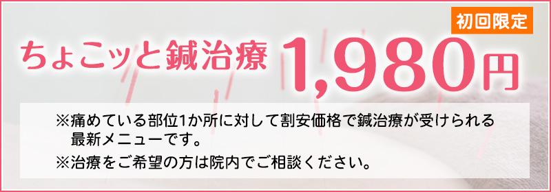 ちょこッと鍼治療